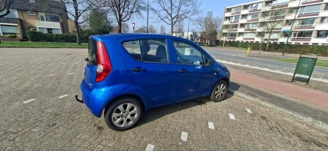 Opel Agila 1.0 12V 2012 Blauw, Auto's, 31 €/maand, Blauw, Origineel Nederlands, Handgeschakeld