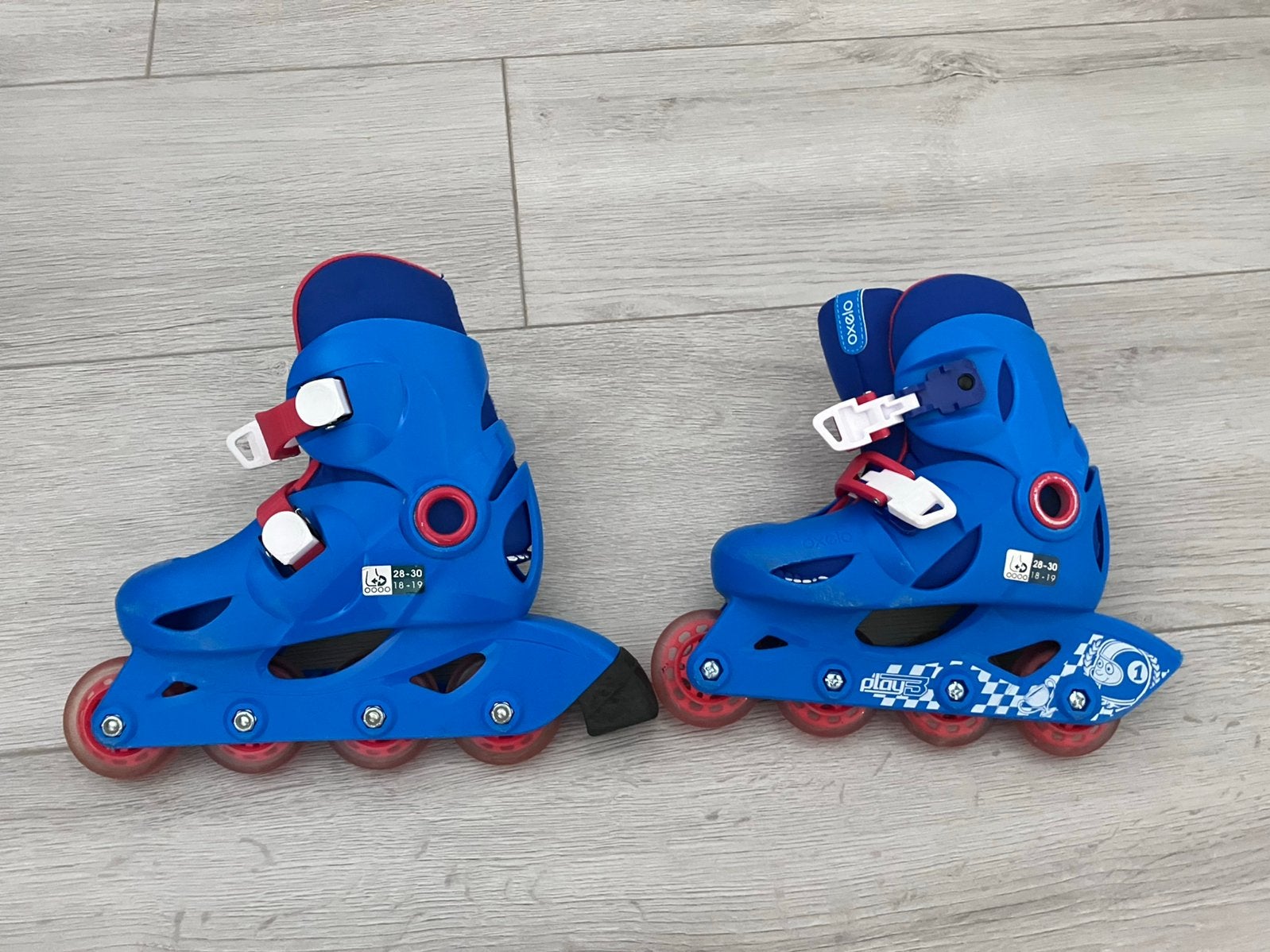 Rolschaatsen Decathlon maat 28-30, Kinderen en Baby's, Ophalen, Kinderen, Verstelbaar, Gebruikt