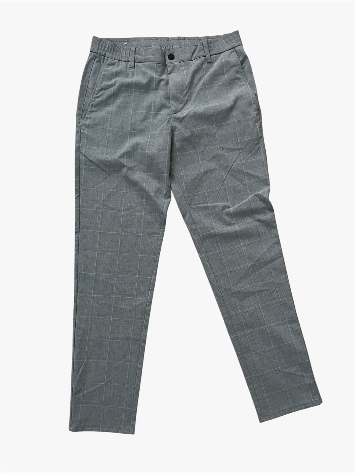 Zara ‘Slim fit chino’ pantalon grijs geruit, maat M, Ophalen of Verzenden, Zo goed als nieuw, Maat 48/50 (M), Grijs