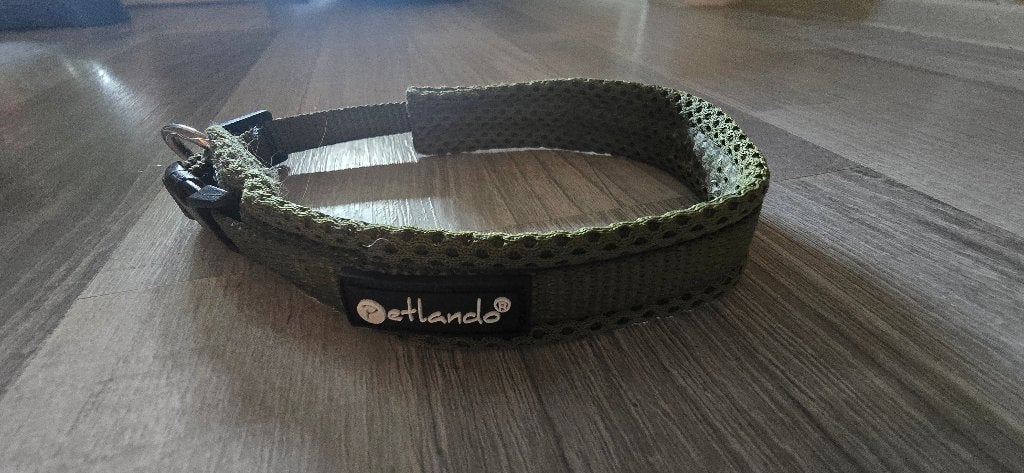 Petlando hondentuig/harnas Mesh Olive, Dieren en Toebehoren, Ophalen of Verzenden, Zo goed als nieuw, Hondenriem