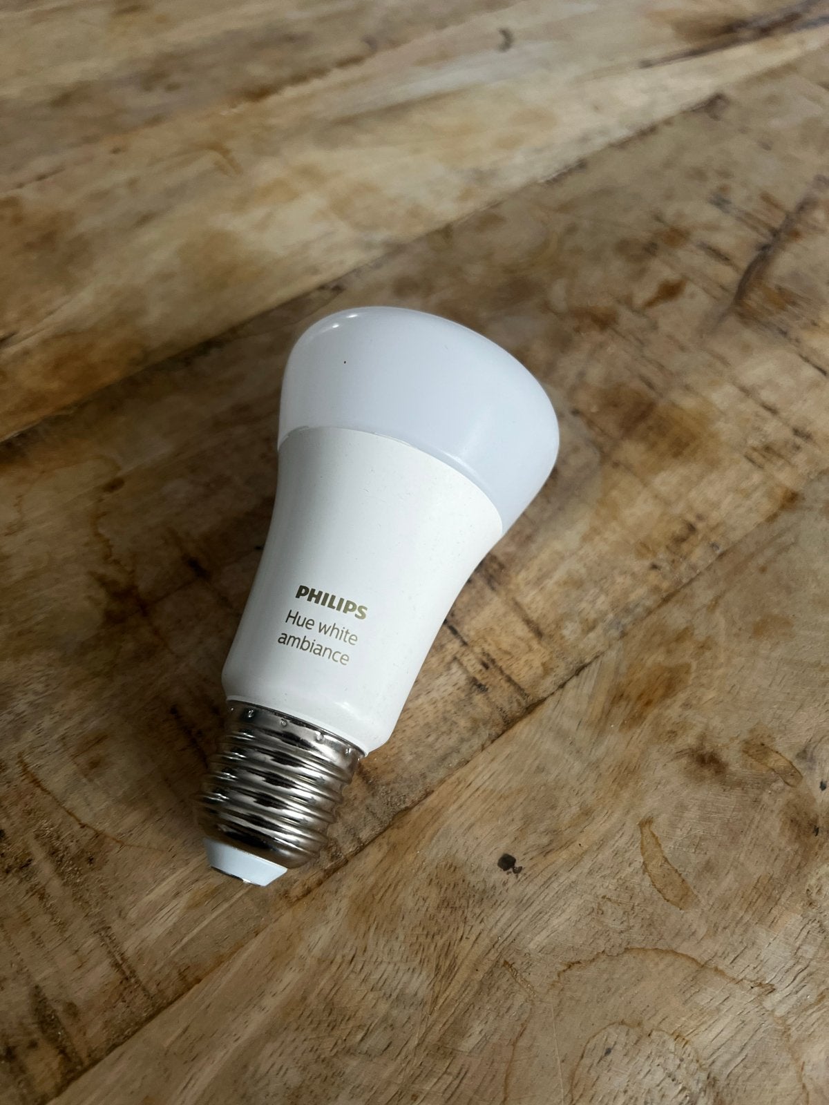 Philips Hue White Ambiance E27 (zonder Bluetooth), Philips Hue, Instelbaar wit, 60 watt of meer, Zo goed als nieuw