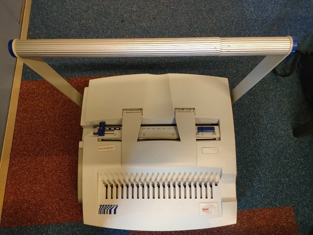 inbindmachine Swedex, Ophalen, Gebruikt