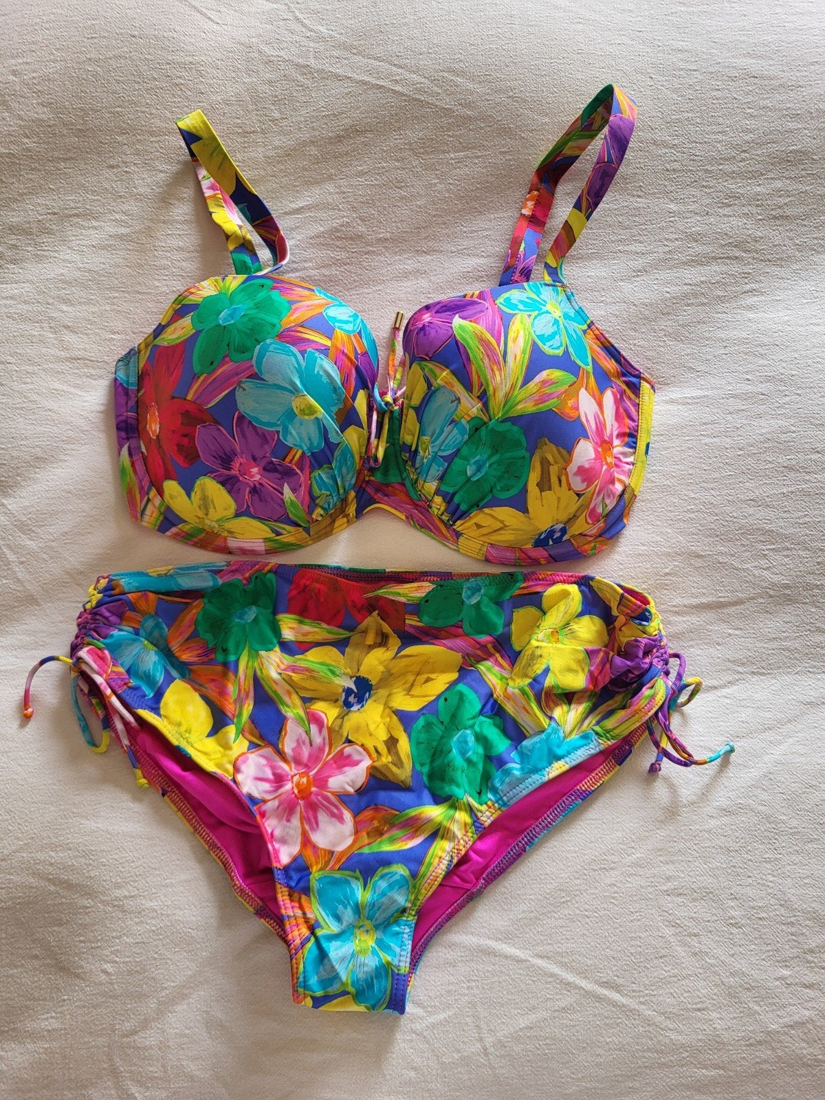 Prima Donna bikini met bloemenprint, Kleding | Dames, Badmode en Zwemkleding, Overige kleuren, Ophalen of Verzenden, Zo goed als nieuw