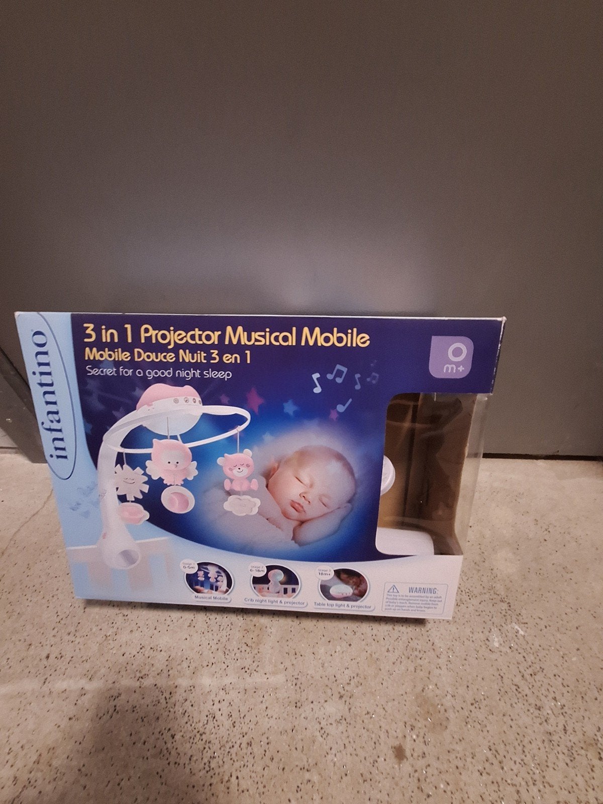 Infantino 3-in-1 Projector Musical Mobile - Nieuw, Kinderen en Baby's, Ophalen of Verzenden, Nieuw, Mobiel, Met licht