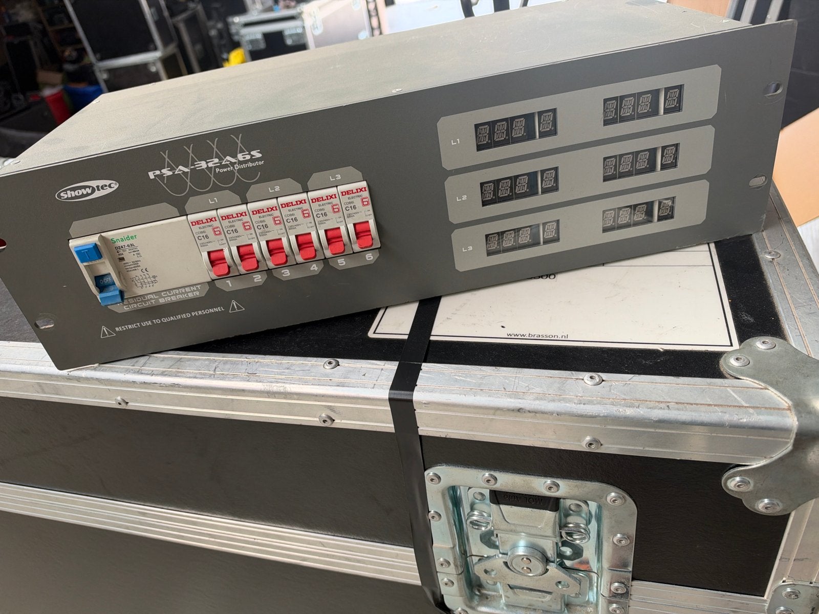 Showtec PSA-32A6S Power Distributer, Ophalen of Verzenden, Gebruikt