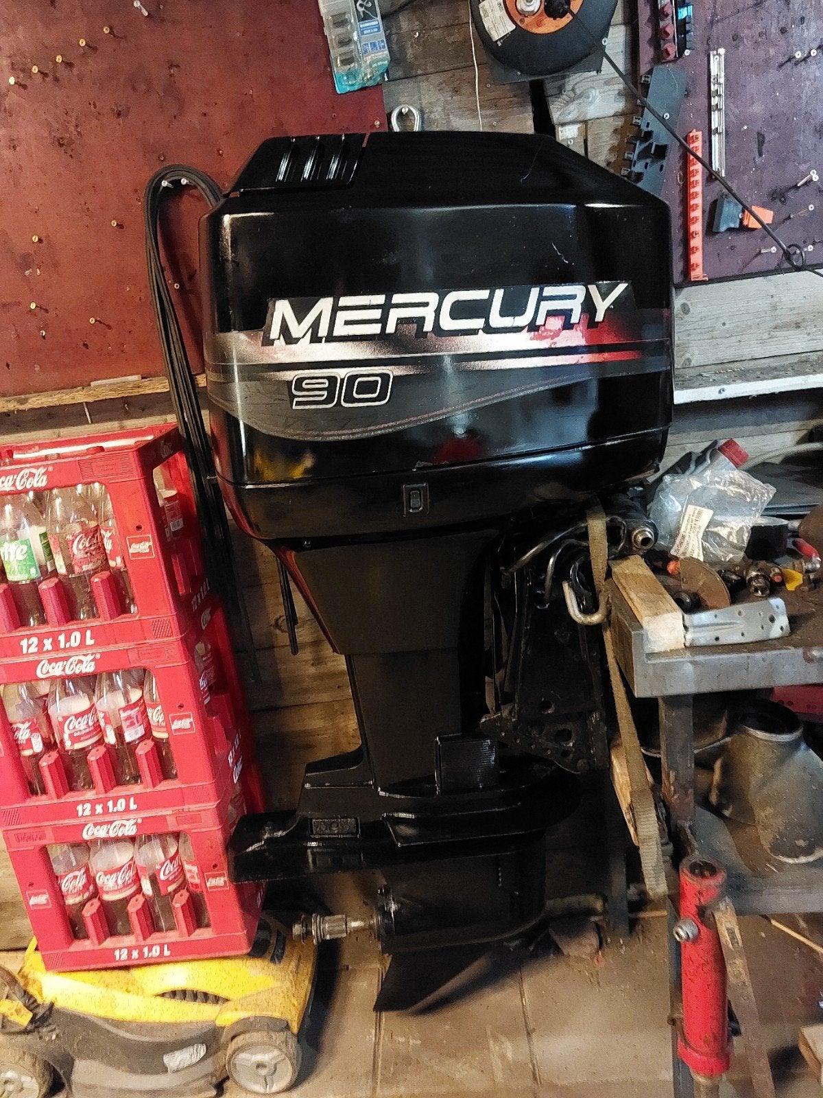 Mercury 90pk + powertrim compleet opknapper, Watersport en Boten, Bootonderdelen, Ophalen of Verzenden, Gebruikt, Motor en Techniek