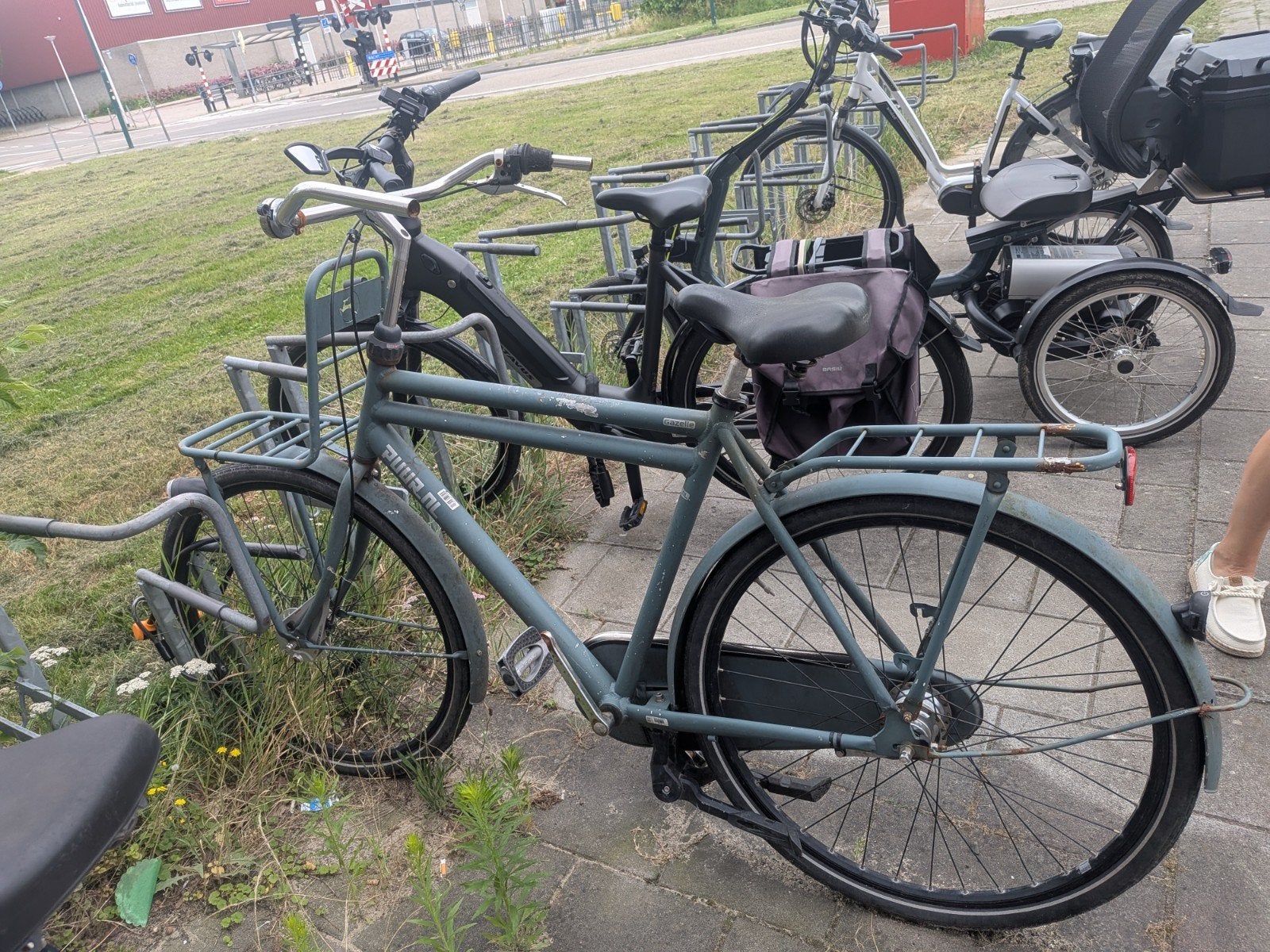 Degelijke transportfiets met voor- en achterdrager, Fietsen en Brommers, Overige merken, Terugtraprem, Ophalen of Verzenden, 53 tot 56 cm