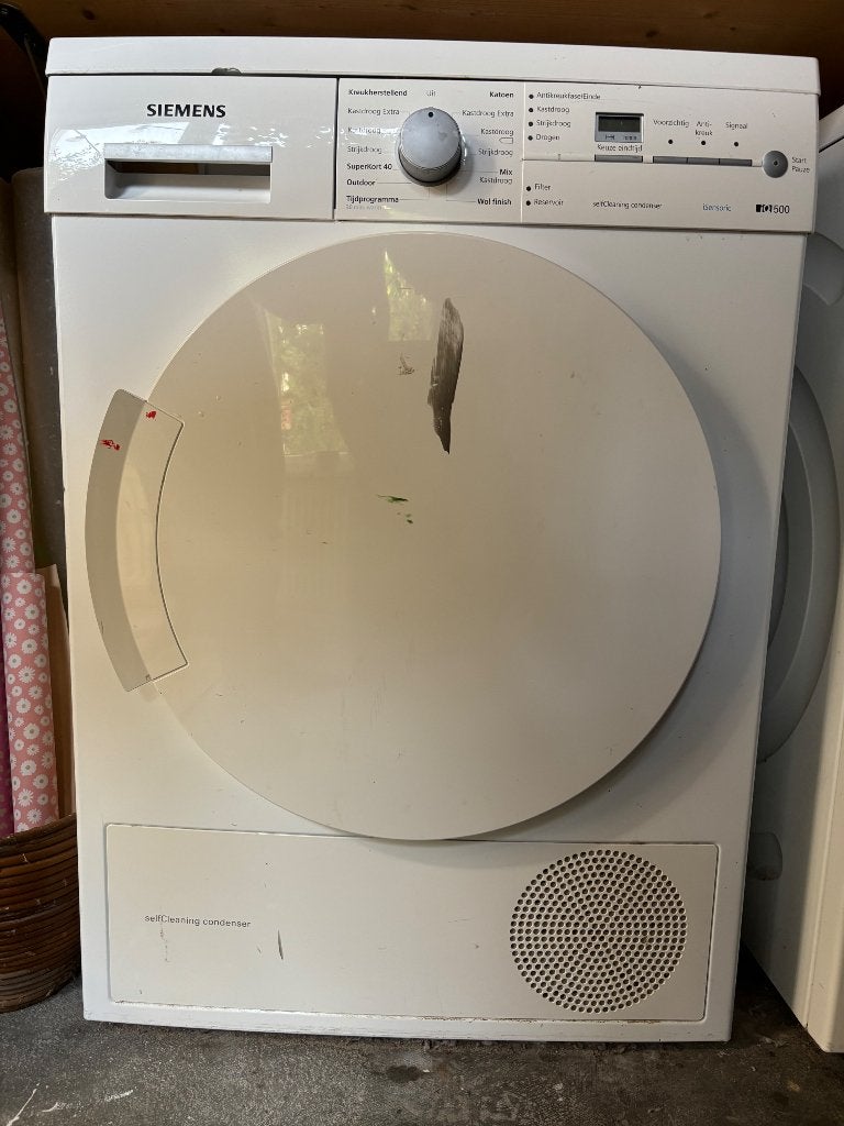 Wasdroger Siemens iQ 500 2016, Ophalen, 6 tot 8 kg, Gebruikt, 85 tot 90 cm