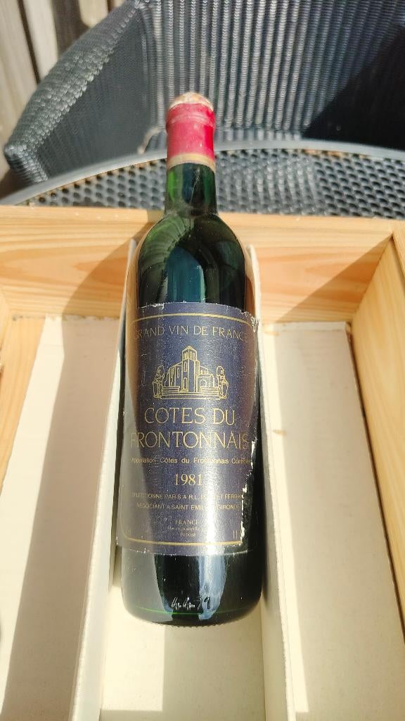 Cotes Du Frontonnais 1981, Verzamelen, Wijnen, Nieuw, Rode wijn, Frankrijk, Vol, Ophalen of Verzenden