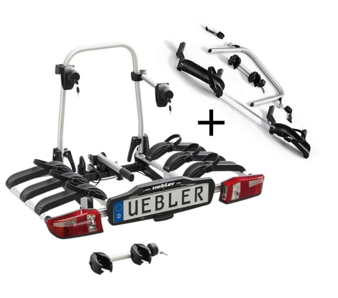 Uebler P32-S - Fietsendrager 3 fietsen + Uitbreidingsset 4e