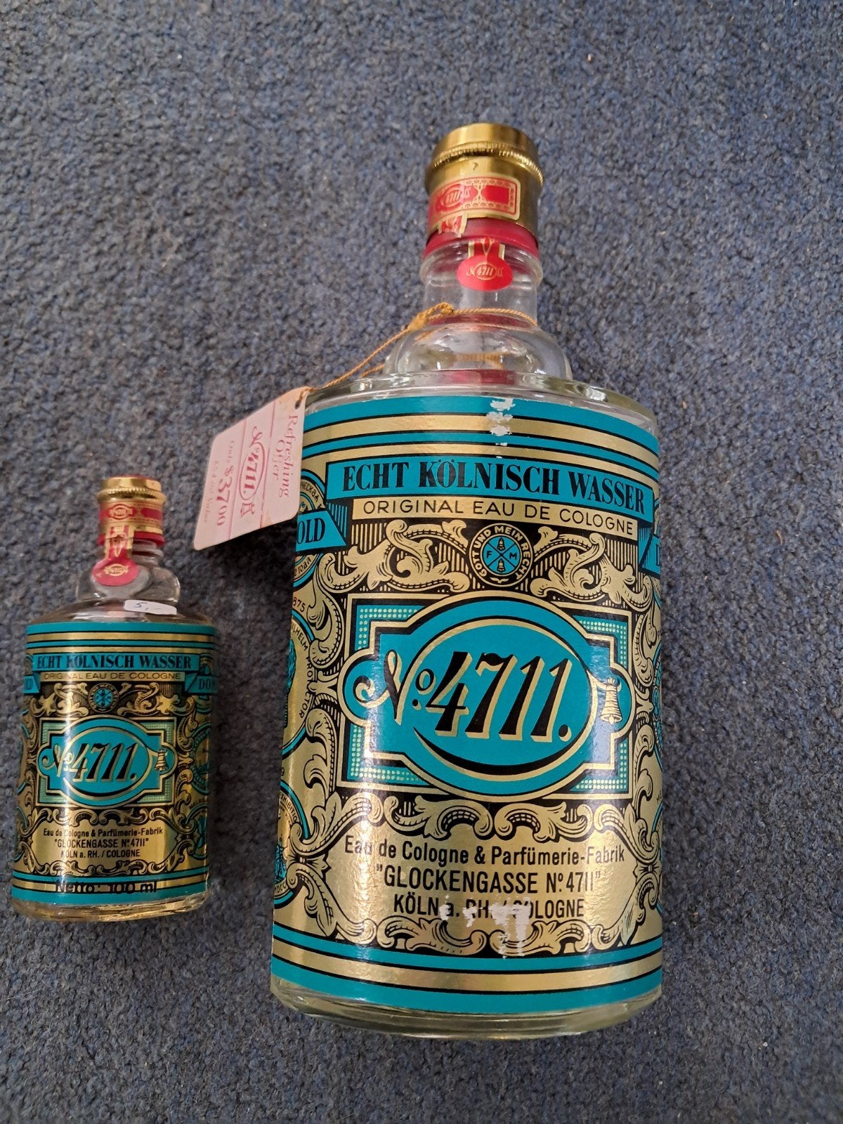 "4711" flessen groot 800 en 100 ml, e.a., Ophalen, Gebruikt, Parfumfles