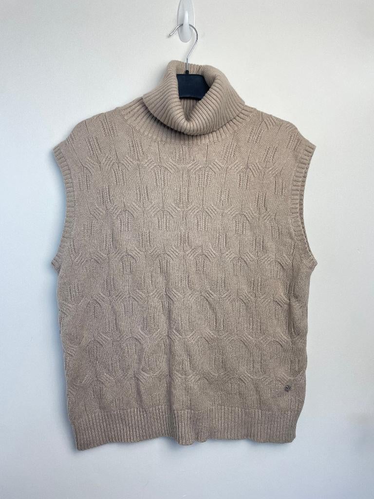 Smashed Lemon spencer mouwloze coltrui beige L 40, Maat 38/40 (M), Active Cheetah BV, Weesperstraat 124B 1112AP Diemen, Smashedlemon@contactfeed.nl