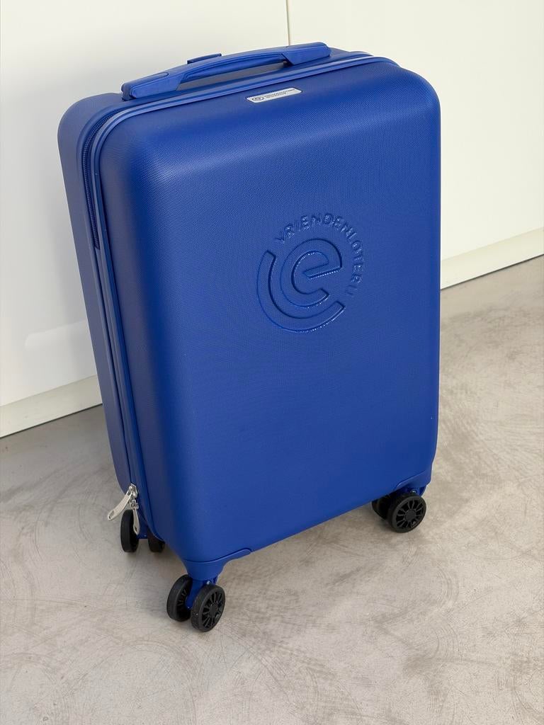 Blauwe VriendenLoterij / Eredivisie Handbagage Koffer, Sieraden, Tassen en Uiterlijk, Koffers, 50 tot 60 cm, Hard kunststof, Nieuw