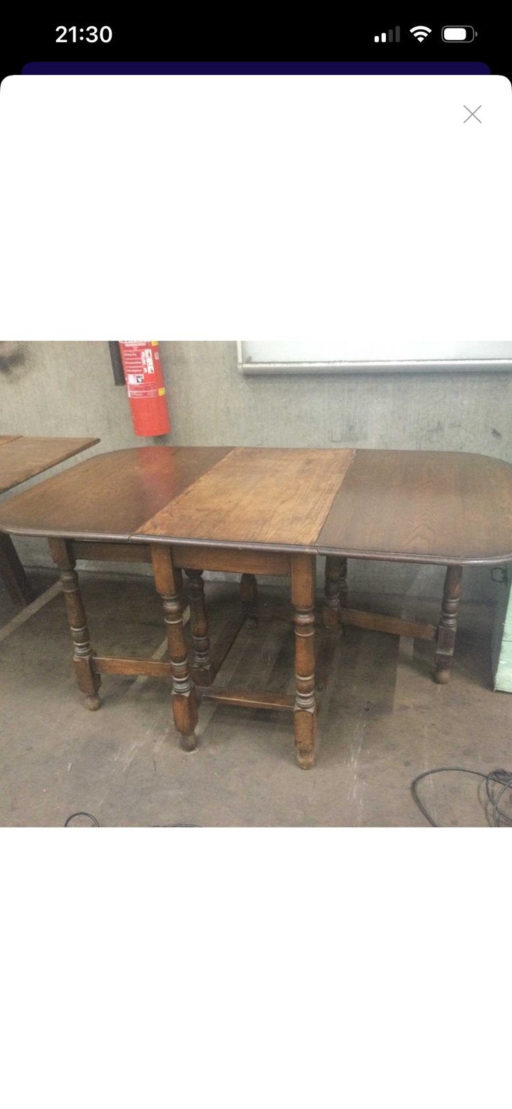 Franse antieke hangoor tafel, Ophalen