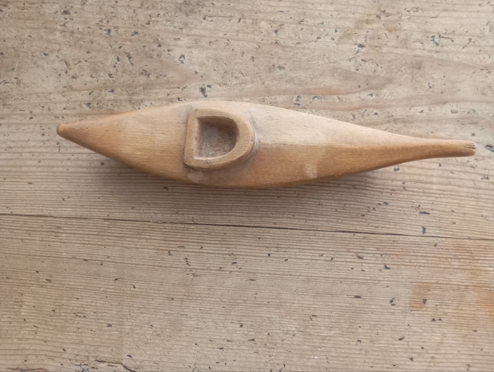 Vintage Houten Kano izgst Ambachtelijk ontwerp, Ophalen of Verzenden, Gebruiksvoorwerp