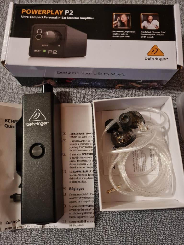Behringer P2 In-Ear Monitor Versterker, Ophalen of Verzenden