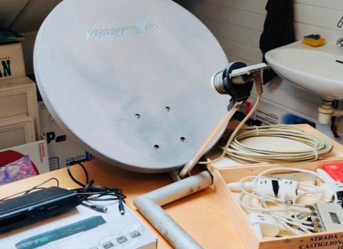Satteliet schotel visiosat Hd set compleet, Ophalen, Gebruikt, Overige merken