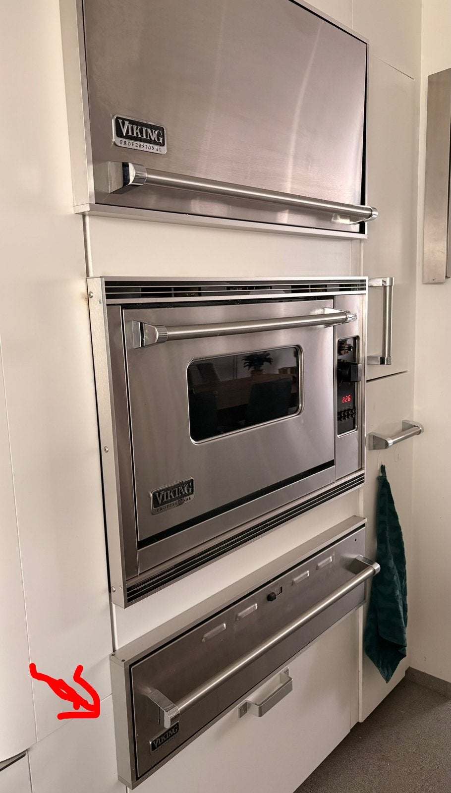 Viking Professional RVS warmhoudlade 90 cm / Warming Drawer, Ophalen, 25 tot 50 cm, 50 tot 100 cm, Minder dan 100 cm