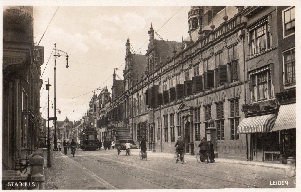 Leiden, Breestraat met Stadstram. 6278, Verzenden, 1920 tot 1940, Gelopen, Zuid-Holland