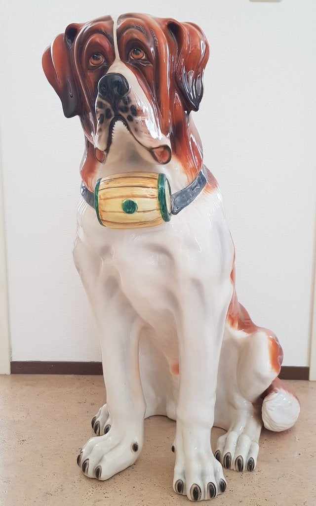 Sint Bernard (hond) levensgroot beeld jaren '70, Ophalen, Zo goed als nieuw, Dier