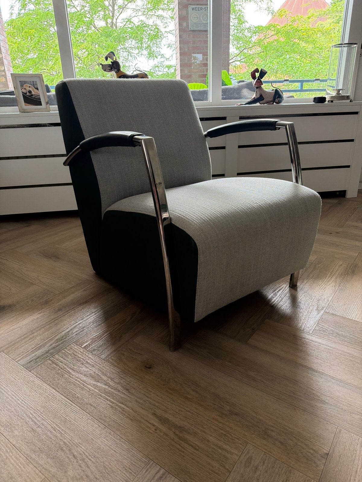 Montèl fauteuil - Stijlvolle en comfortabele stoel, Ophalen, Zo goed als nieuw, Metaal, Eén