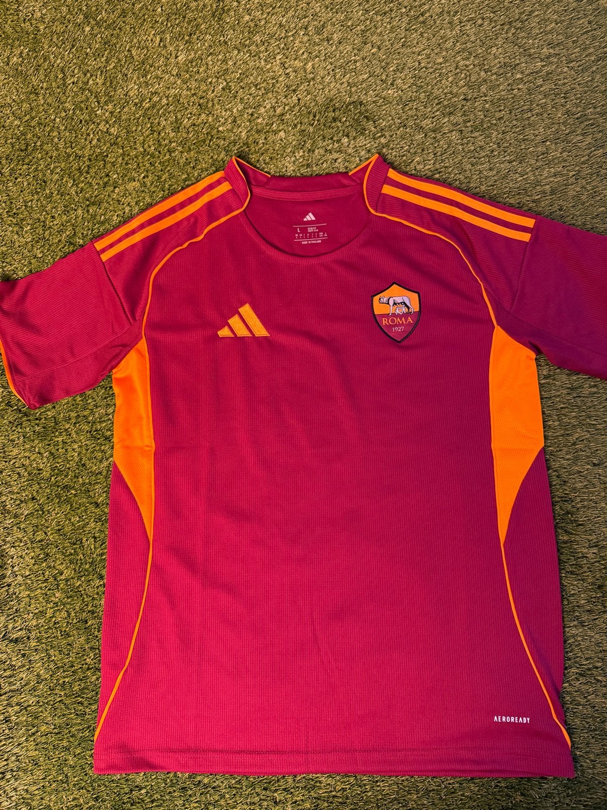 Gesigneerd AS Roma Çelik shirt met videobewijs, Maat L, Ophalen of Verzenden, Zo goed als nieuw, Shirt