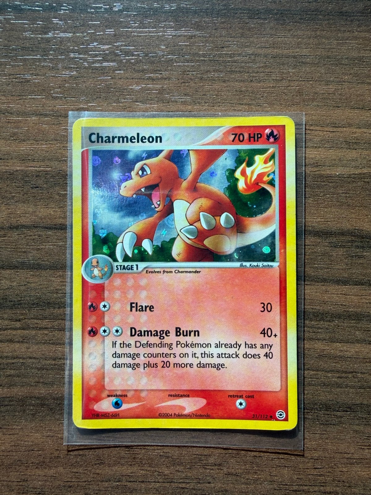 Charmelon 31/112 Reverse Holo EX FireRed & LeafGreen, Hobby en Vrije tijd, Ophalen of Verzenden, Zo goed als nieuw, Losse kaart