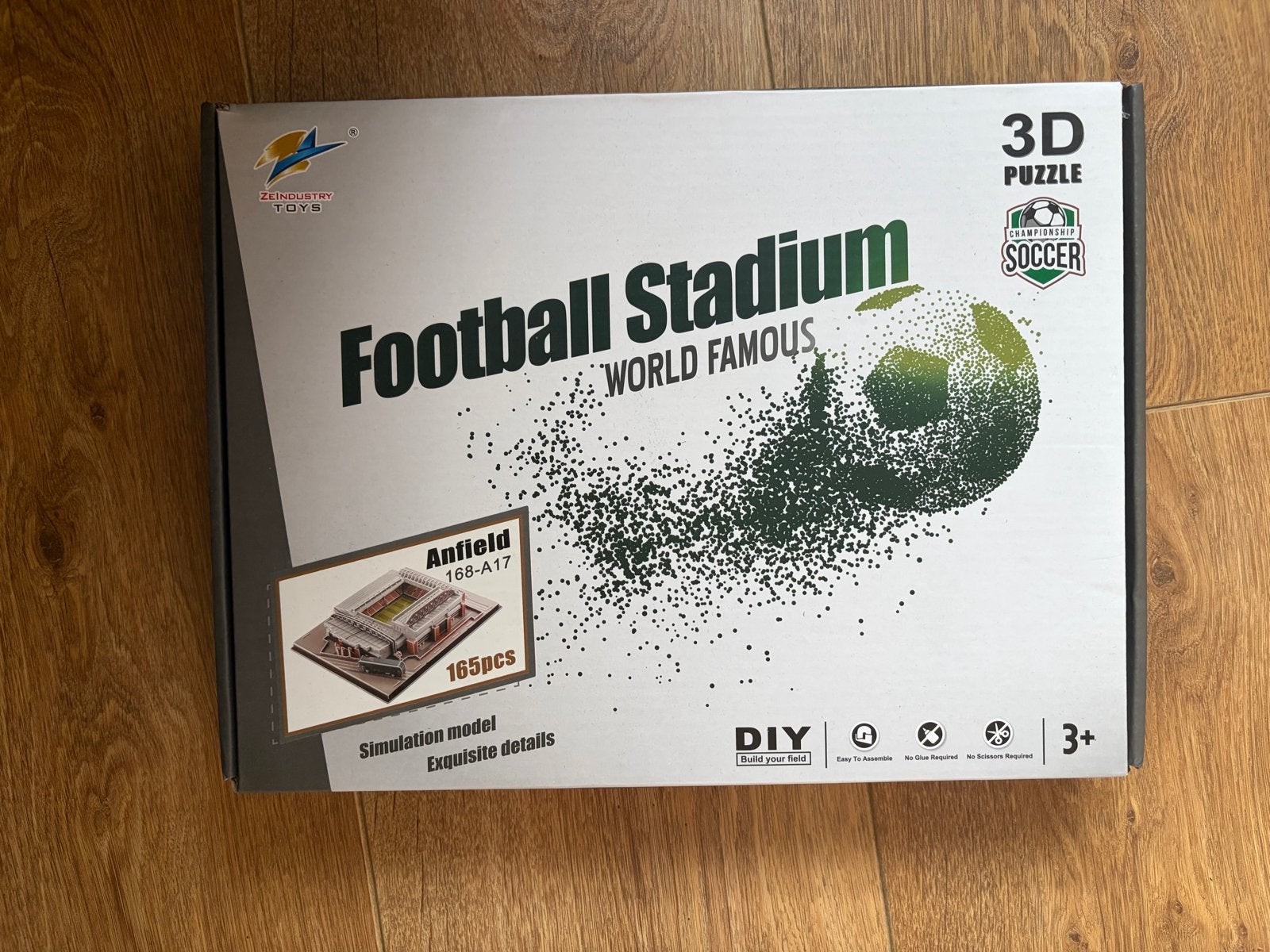 3D Puzzel Anfield Stadion - 165 Stukjes, Verzenden, Meer dan 50 stukjes, Nieuw, 6 jaar of ouder