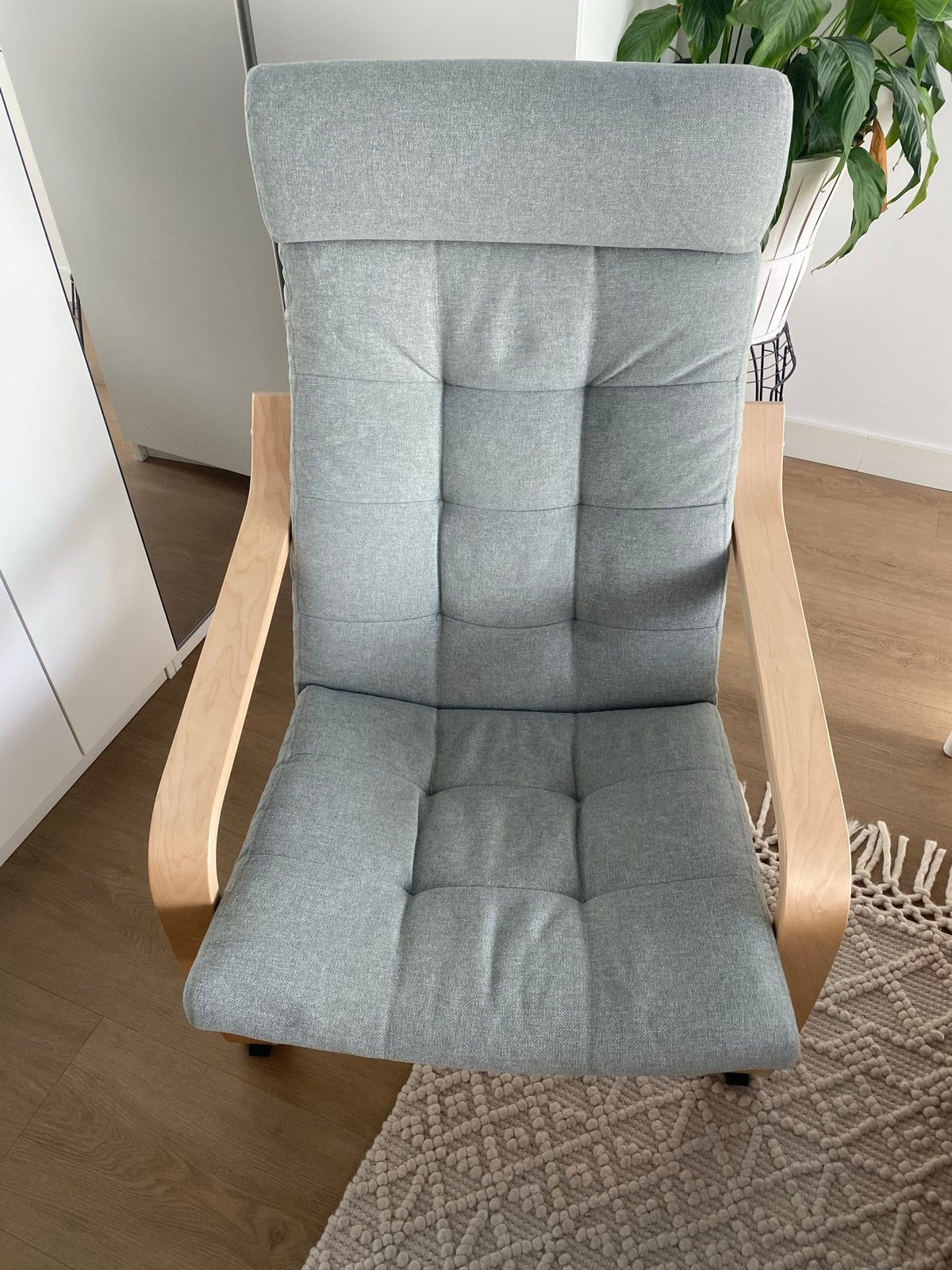IKEA Poäng fauteuil - comfortabel en gebruikt, Huis en Inrichting, Fauteuils, Ophalen, Gebruikt, Hout