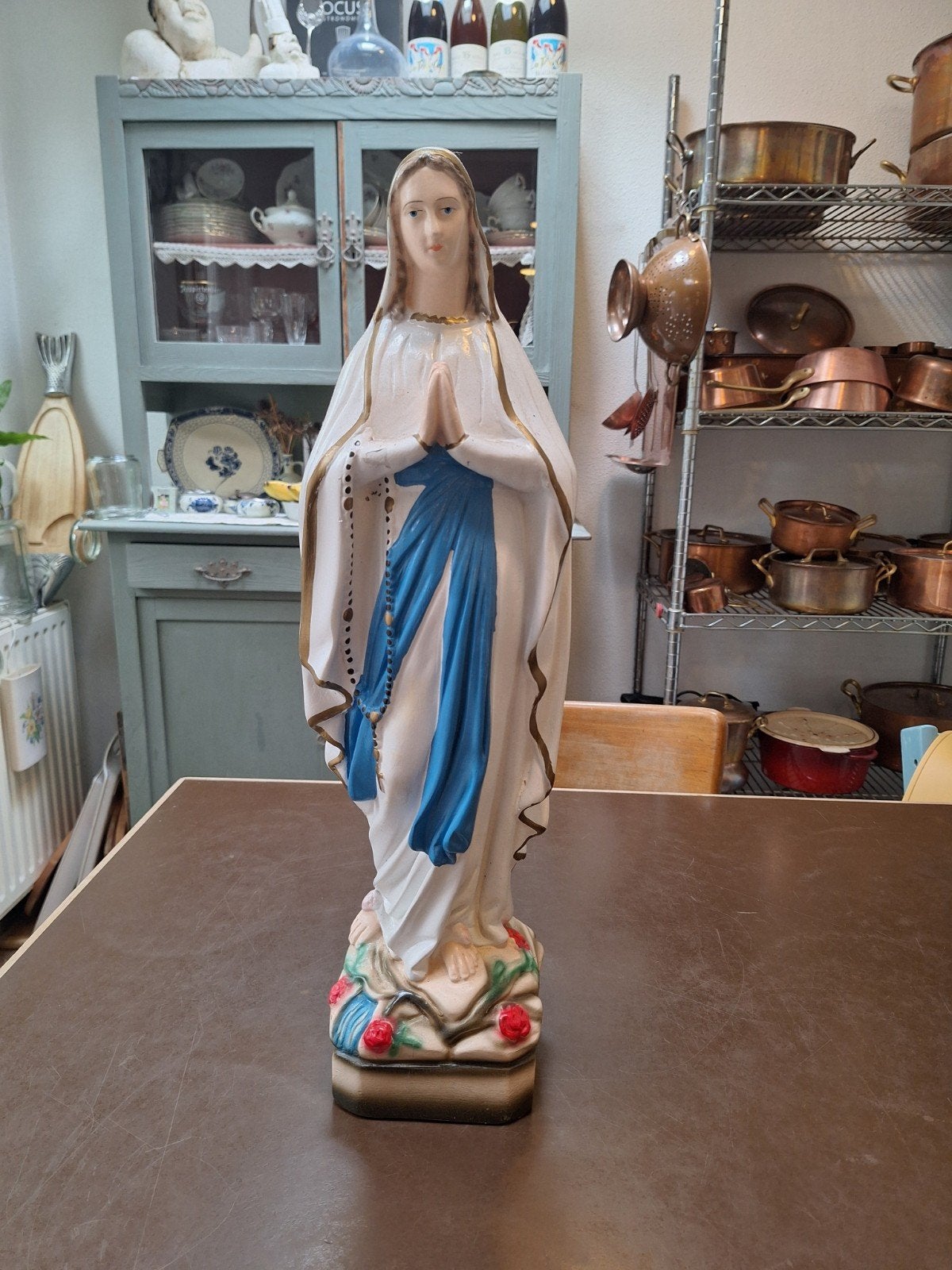 Vintage Mariabeeld - Religieuze Decoratie, Antiek en Kunst, Ophalen of Verzenden