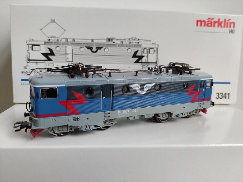 Märklin H0 3341 SJ Zweedse electrische loc Delta-Digitaal, Wisselstroom, Locomotief, Nieuw, Ophalen of Verzenden
