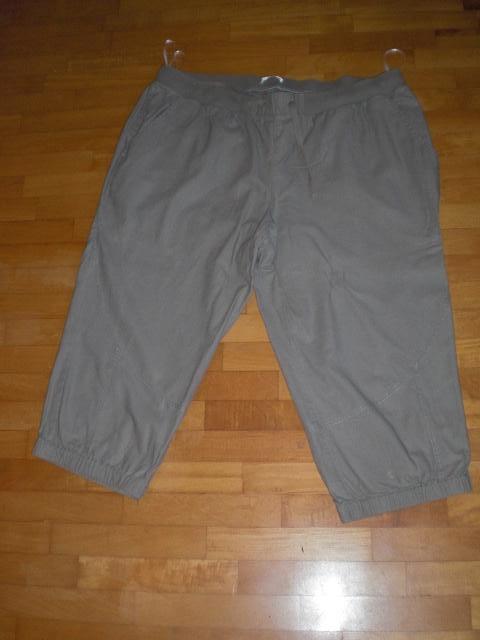 Comfortabele linnen/katoenen beige zomer broek maat 50, Beige, Ophalen of Verzenden, Zo goed als nieuw, Broek of Spijkerbroek