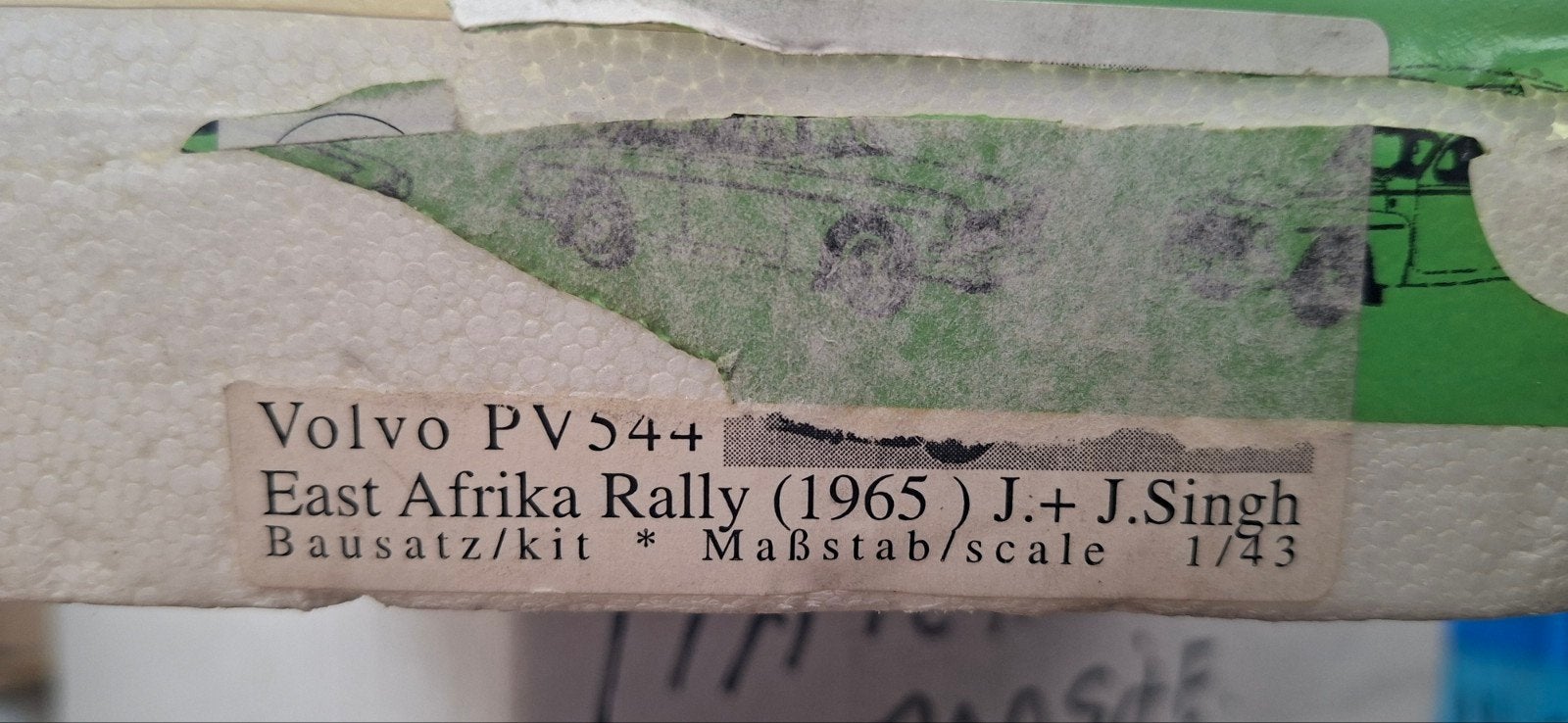 Bouwkit Volvo PV544 East Afrika Rally (1965) 1:43, Ophalen of Verzenden