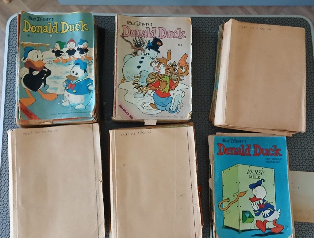 Donald Duckies 5+ jaargangen 1968/1975, Disney Donald Duck, Meerdere stripboeken, Ophalen, Gelezen