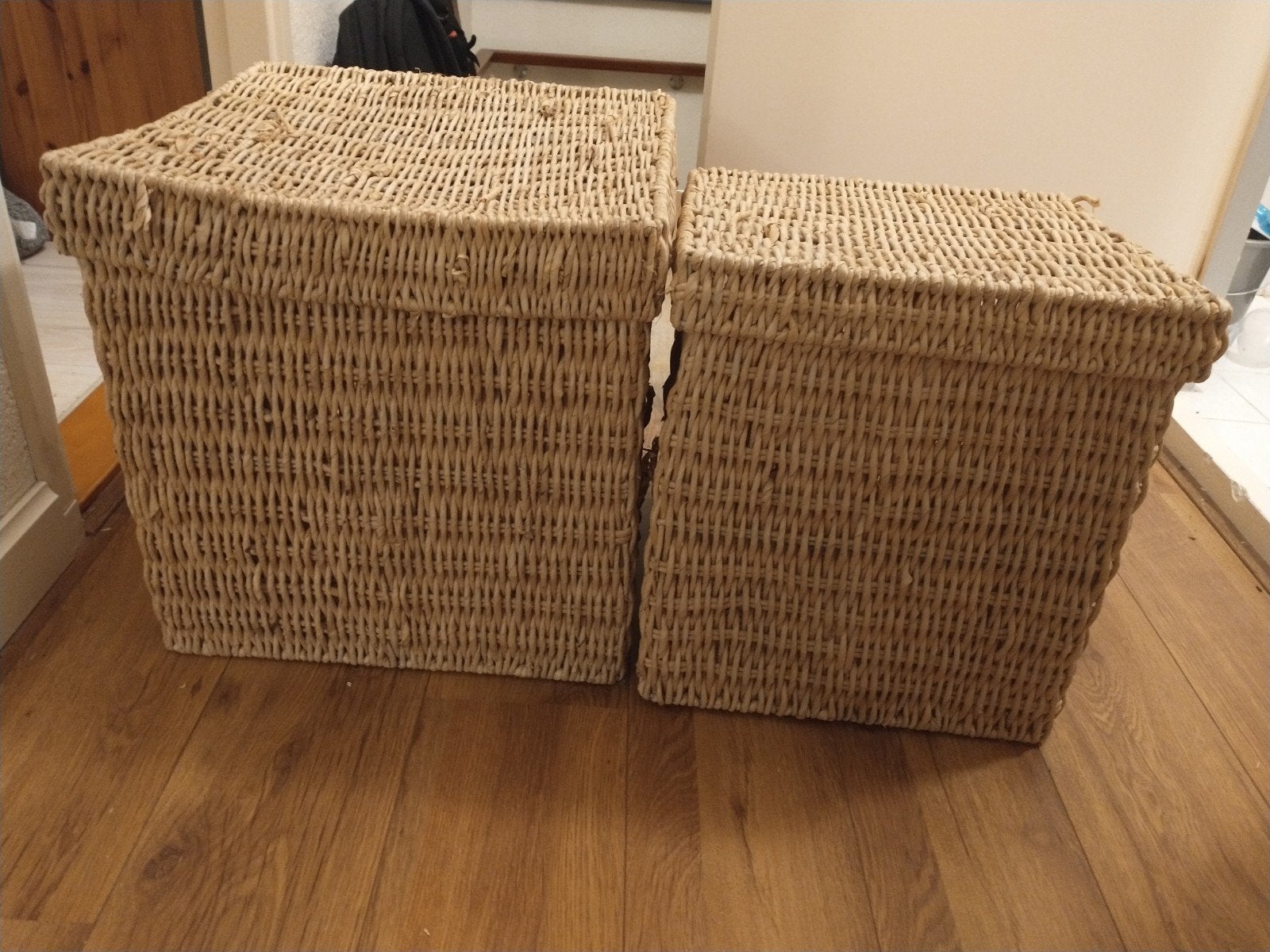 mooie grote stevige manden, Huis en Inrichting, Gebruikt, Mand, Vierkant, Ophalen of Verzenden