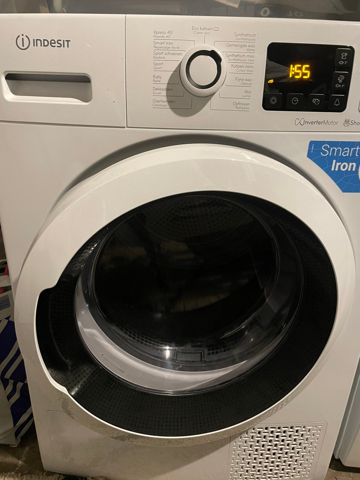 Wasdroger Indesit, Ophalen, Zo goed als nieuw, Condens, Minder dan 85 cm