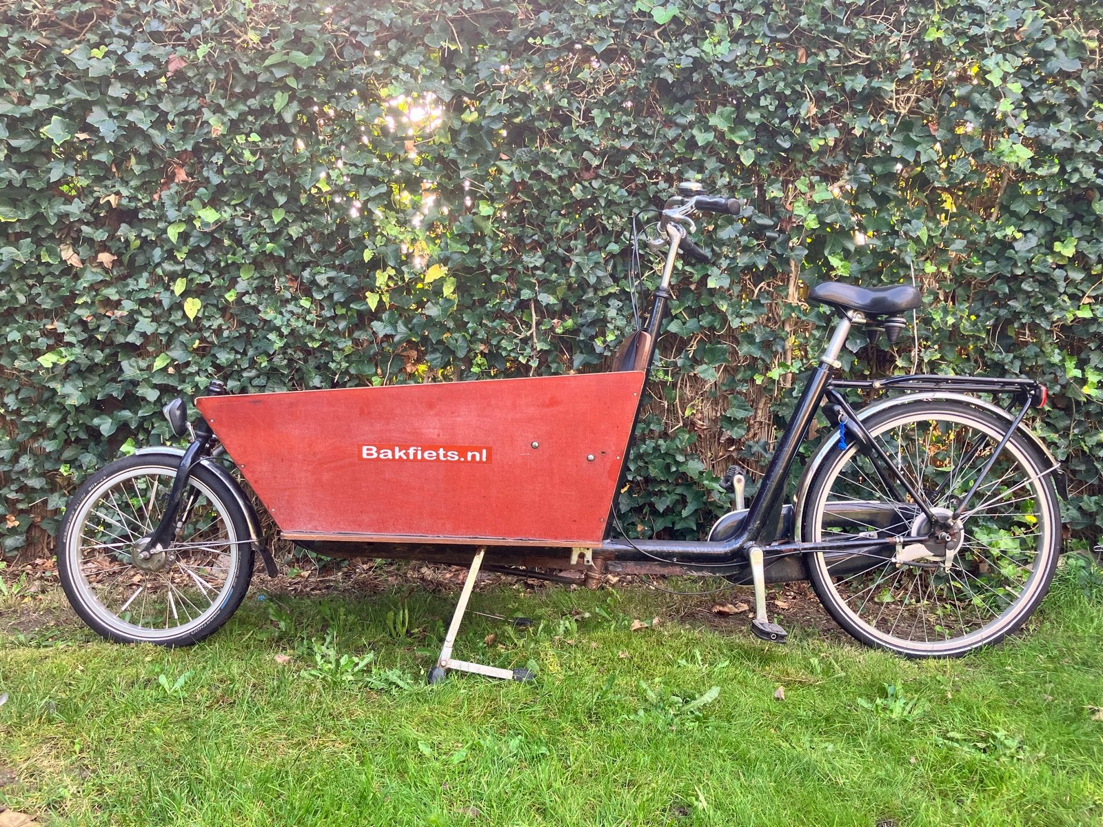 Bakfiets met huif, Fietsen en Brommers, Ophalen, Gebruikt, Huif, 2 kinderen