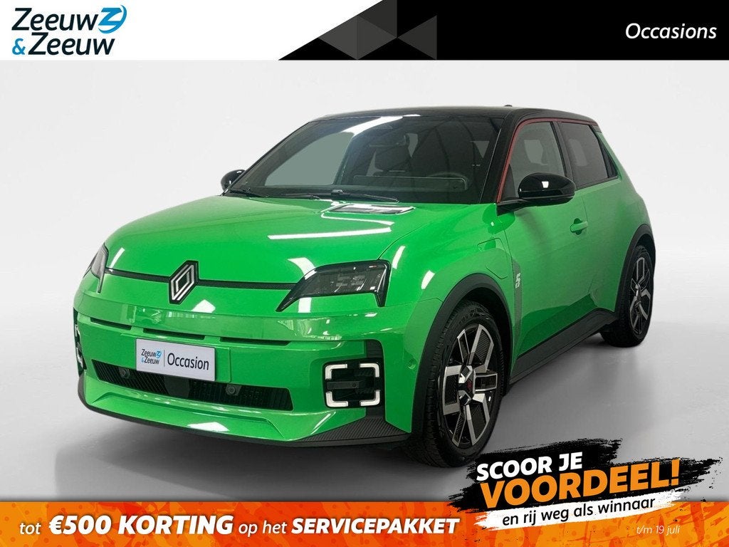 Renault 5 comfort range techno 52 kWh AUTOMAAT NAVI AIRCO CA, Auto's, Renault, 12 maanden, Stof, Gebruikt, Geïmporteerd