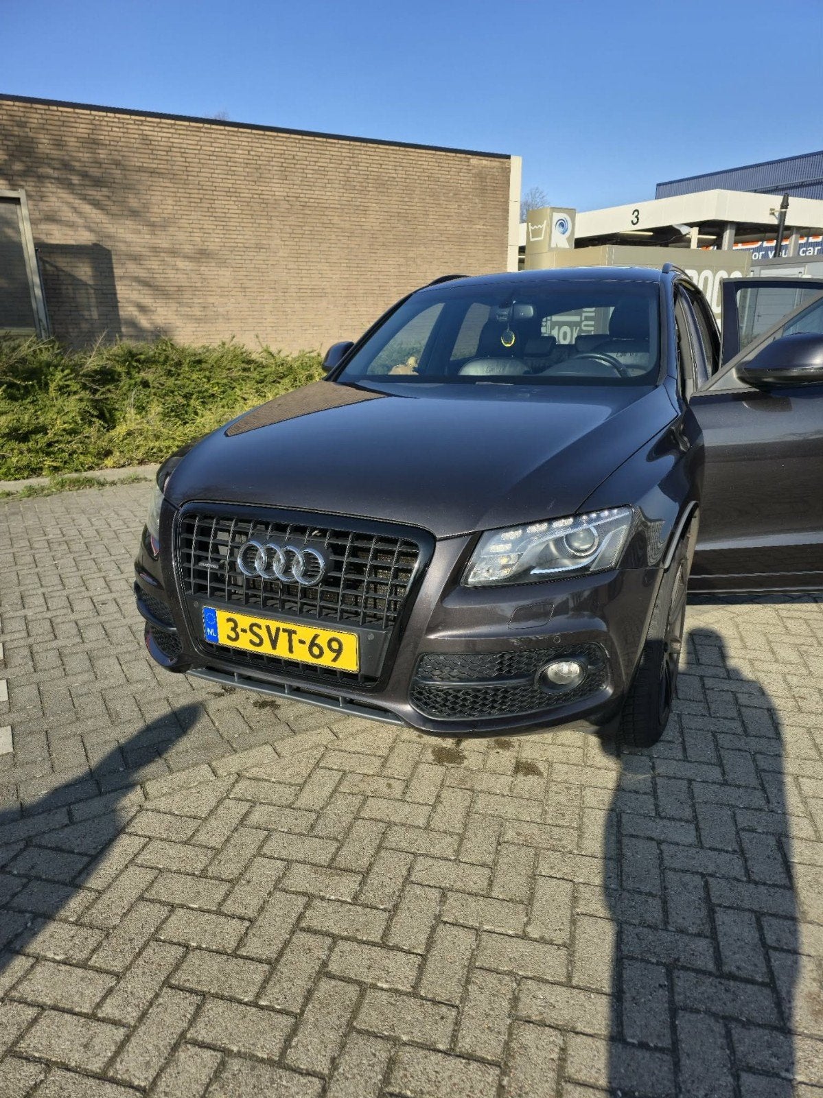 Audi Q5 2.0 Tfsi Quattro S-tronic 2011 Grijs, Auto's, Audi, Automaat, 4 cilinders, Alcantara, Zwart