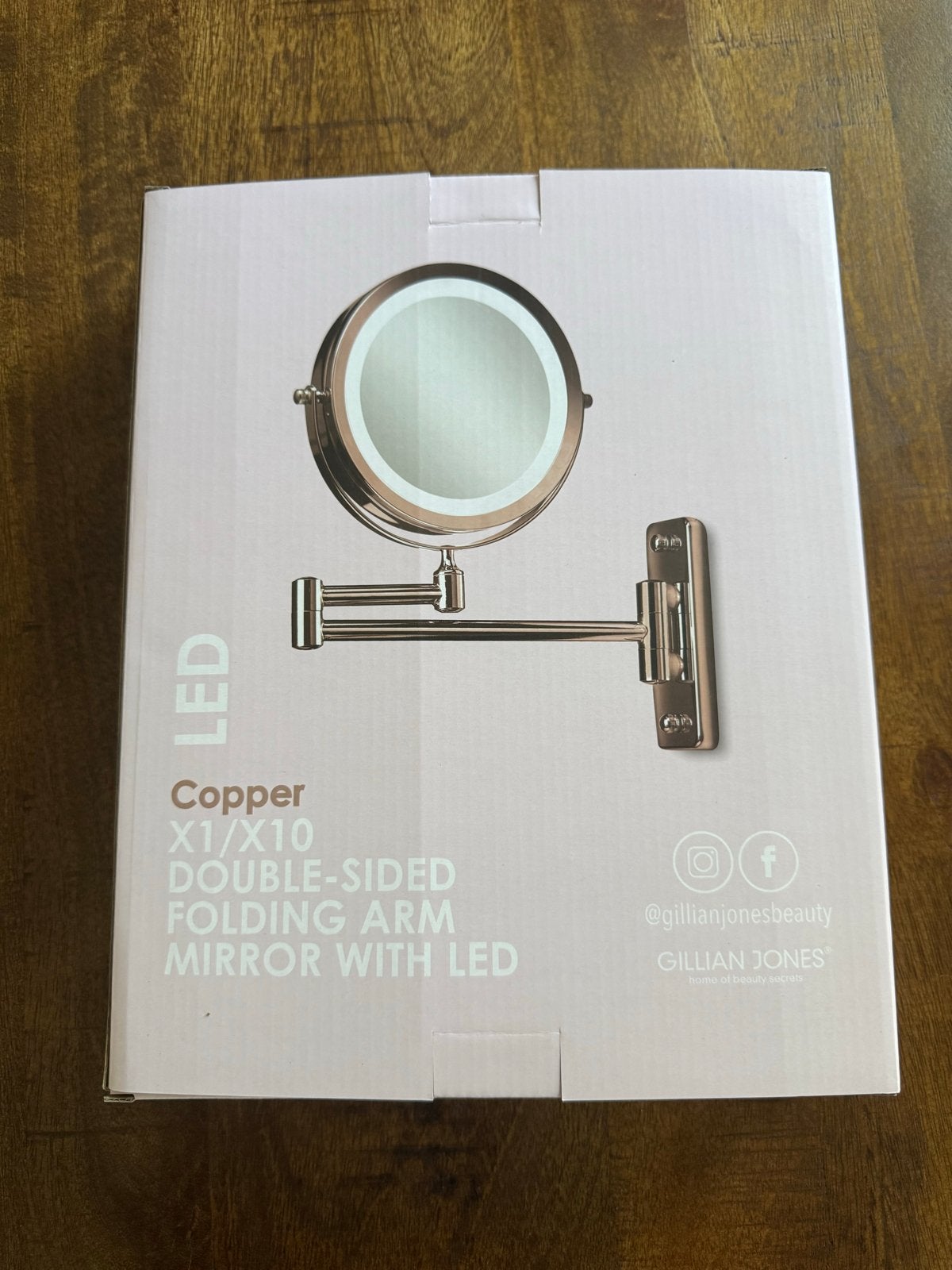 Gillian Jones LED Make-up Spiegel - Nieuw in doos, Minder dan 50 cm, Rond, Nieuw, Ophalen of Verzenden
