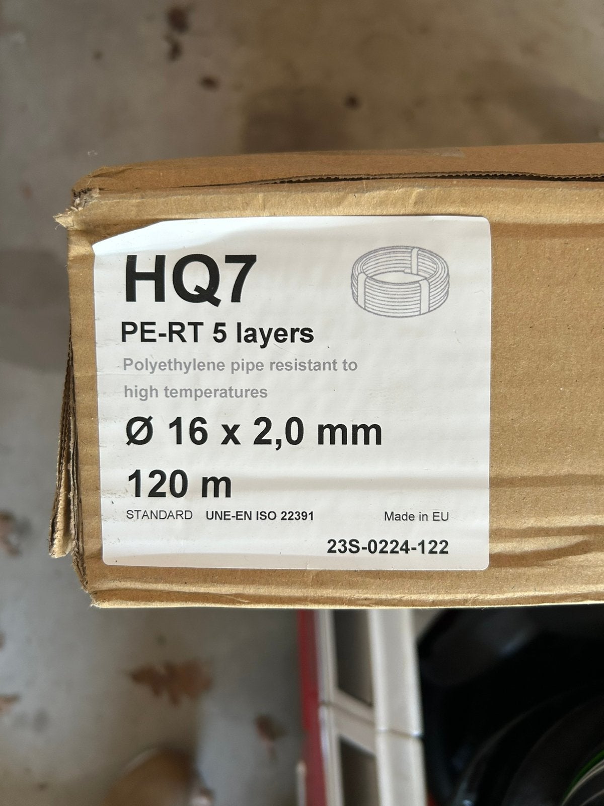 Vloerverwarming leidingen, Ophalen, Zo goed als nieuw, 250 mm of meer