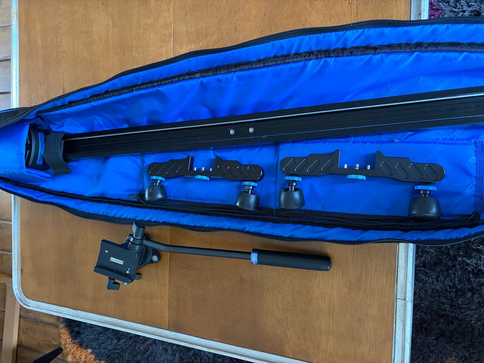 Benro MoveOver4 cameraslider met draagtas incl Benro s2, Ophalen