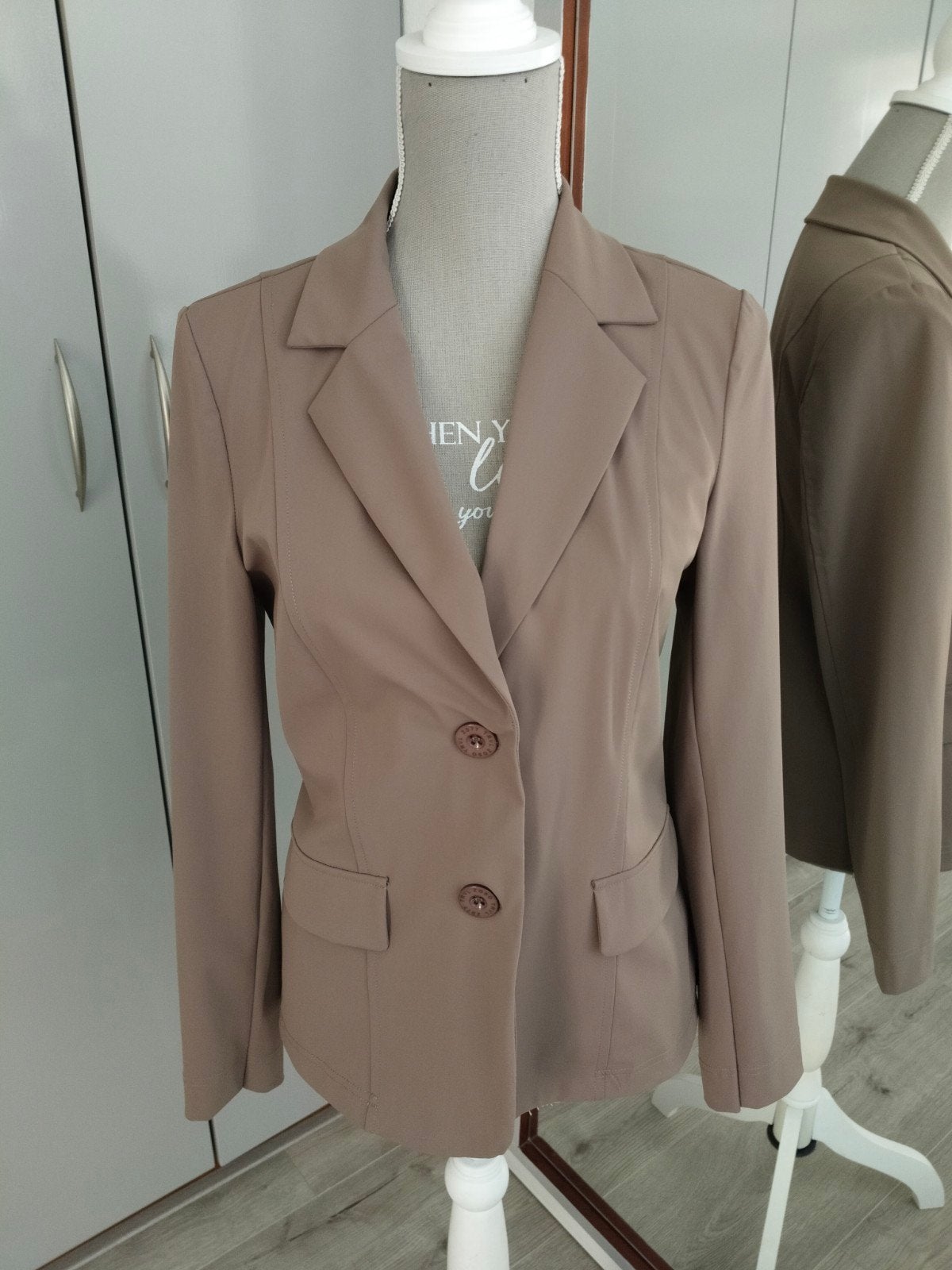 Zoso Travelstof blazer Taupe S Nieuw, Kleding | Dames, Overige kleuren, Nieuw, Ophalen of Verzenden, Jasje