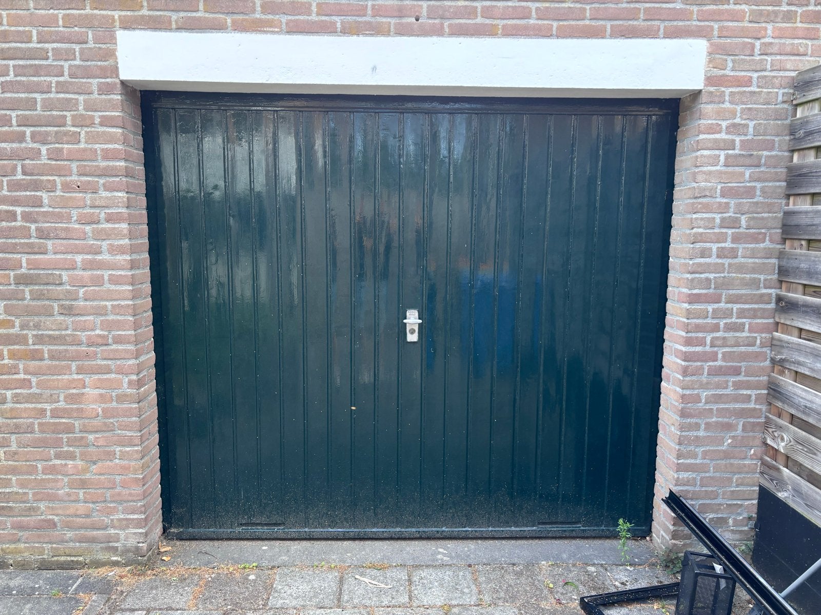 Houten Garagedeur - Robuust en Functioneel, Doe-het-zelf en Verbouw, Ophalen, Gebruikt, 120 cm of meer, Garagedeur