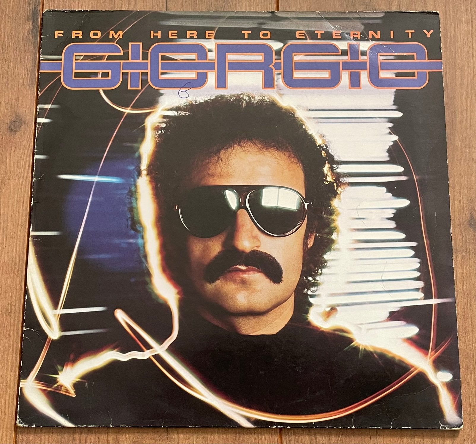 Giorgio Moroder - From Here To Eternity lp / France, '77, Cd's en Dvd's, Vinyl | Dance en House, Gebruikt, Electro, LP, Beschermende buitenhoes