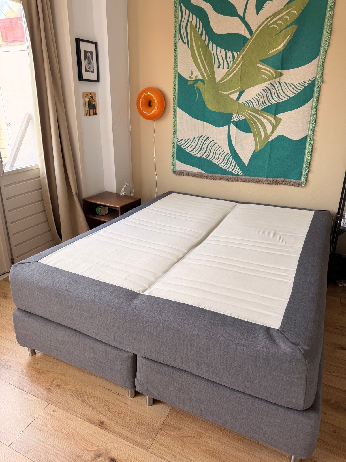 IKEA Boxspring, Ophalen, Tweepersoons, Zo goed als nieuw, 200 cm