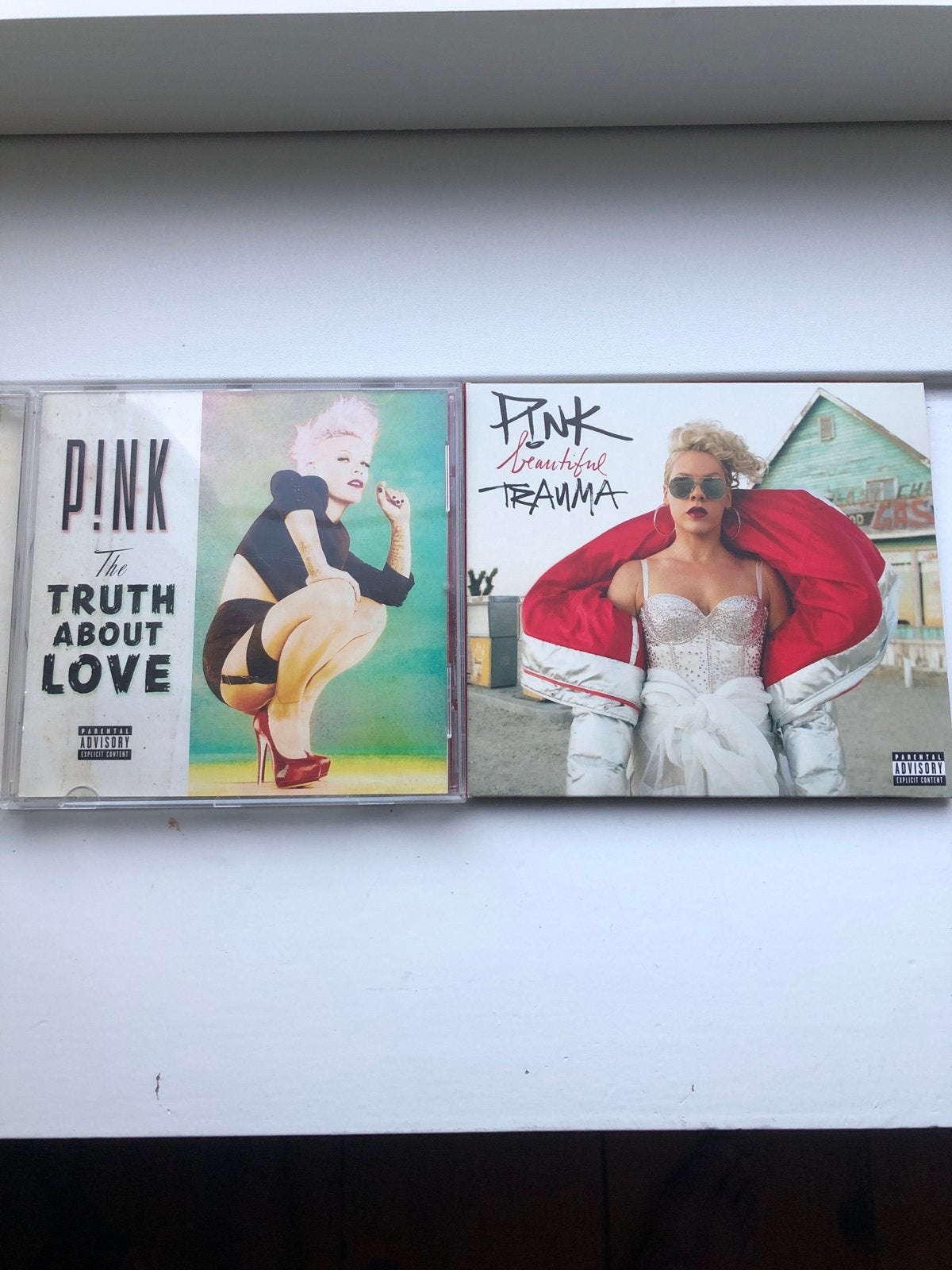 P!nk CD's: The Truth About Love & Beautiful Trauma, Ophalen of Verzenden, Gebruikt, Pop, Album