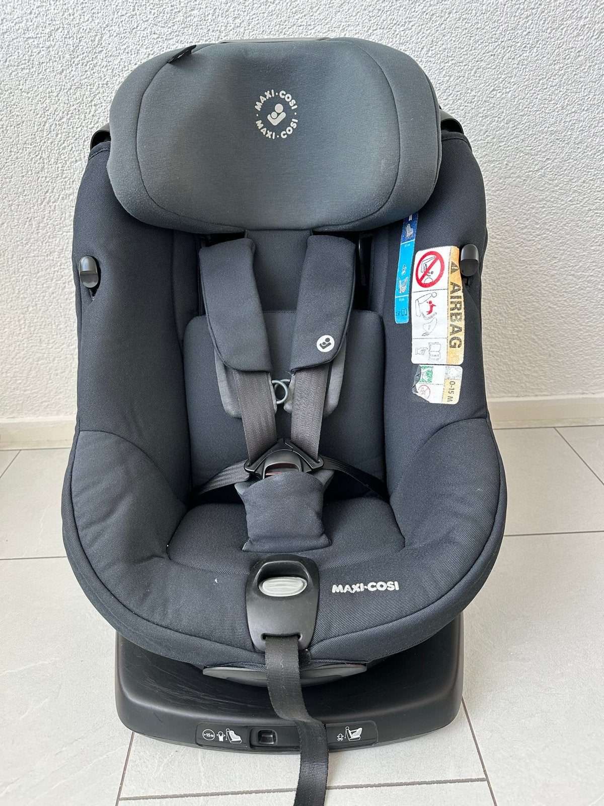 Maxi-cosi AxissFix roteert volledig 360, Ophalen, Autogordel of Isofix, 0 t/m 18 kg, Verstelbare rugleuning