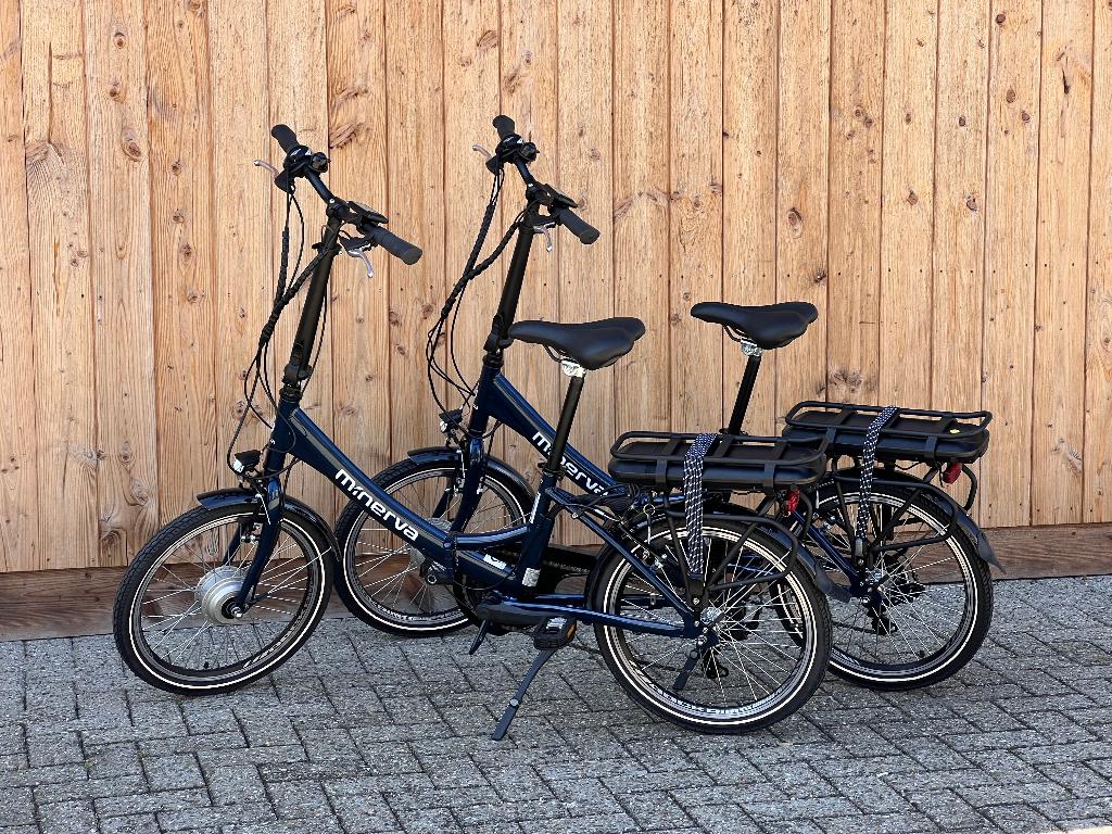 Setje ZGAN elektrische vouwfiets 1 JAAR OUD, Zo goed als nieuw, Minder dan 47 cm, 50 km per accu of meer, Ophalen