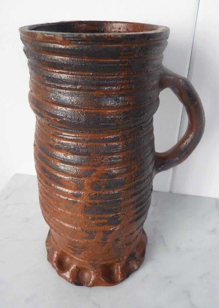 Grote kan naar Jacobakan, Siegburg ca. 1400 stijl, Antiek en Kunst, Antiek | Keramiek en Aardewerk, Ophalen of Verzenden